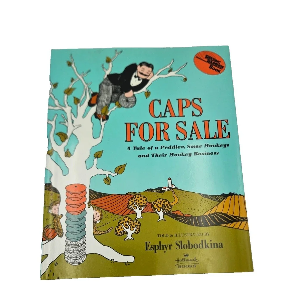Caps for Sale Esphyr Slobodkina Classic Kids Picture Book Vintage PB